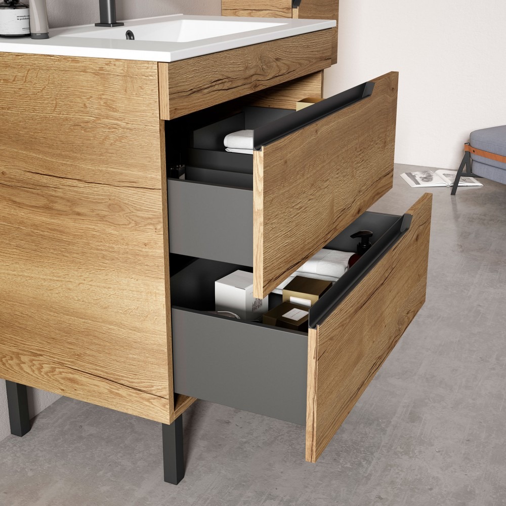 Cajones Metálicos Emuca Vertex de Extracción Total