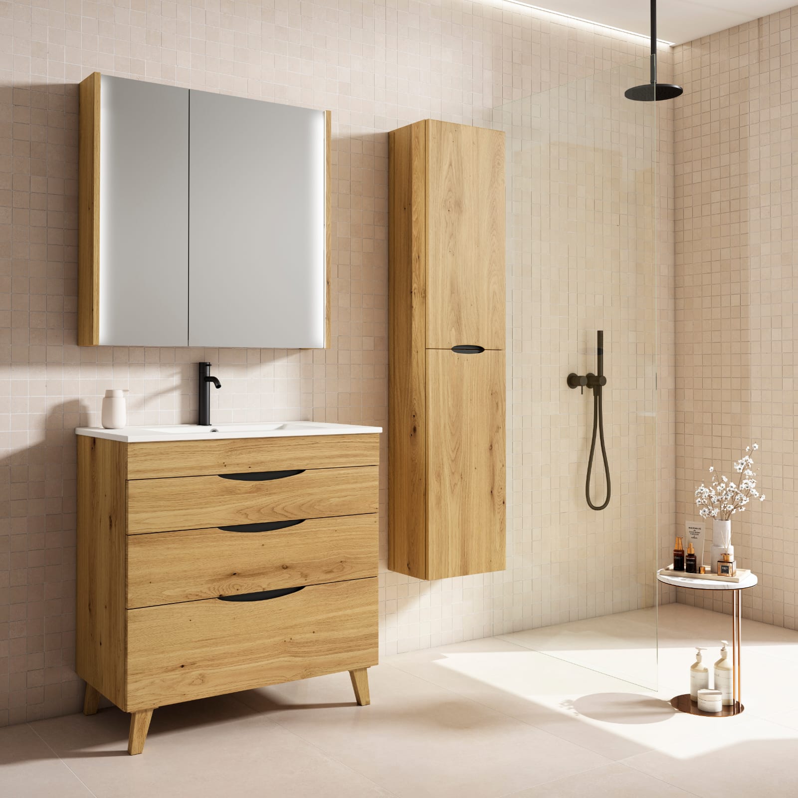 Mueble Burán de 80 cm. Acabado Melamina Garriga