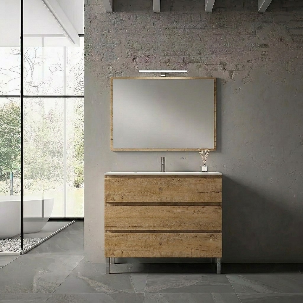 Muebles Zens KL de 100 cm. Acabado Roble Ostippo